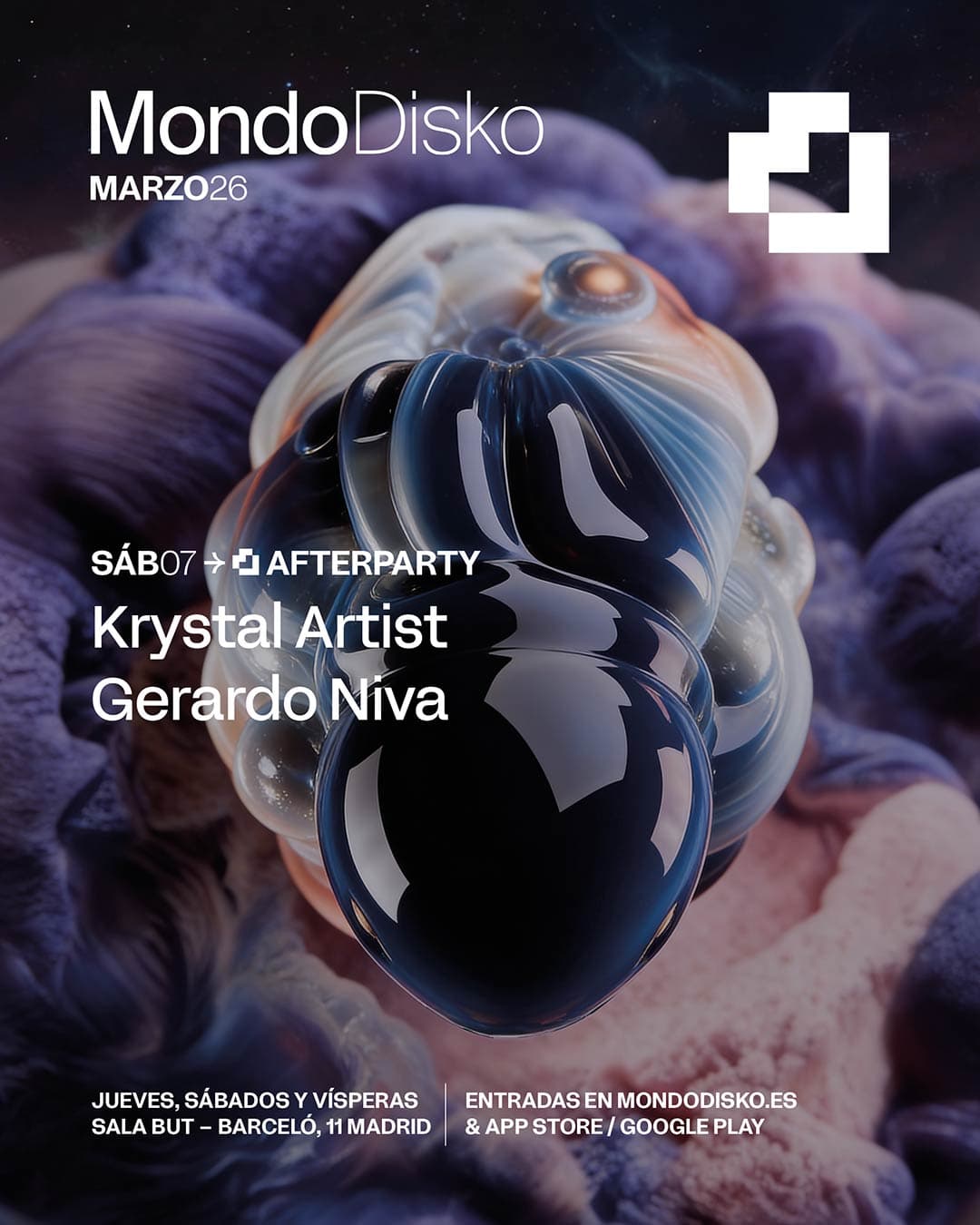 Cartel de Afterparty: Krystal Artist / Gerardo Niva