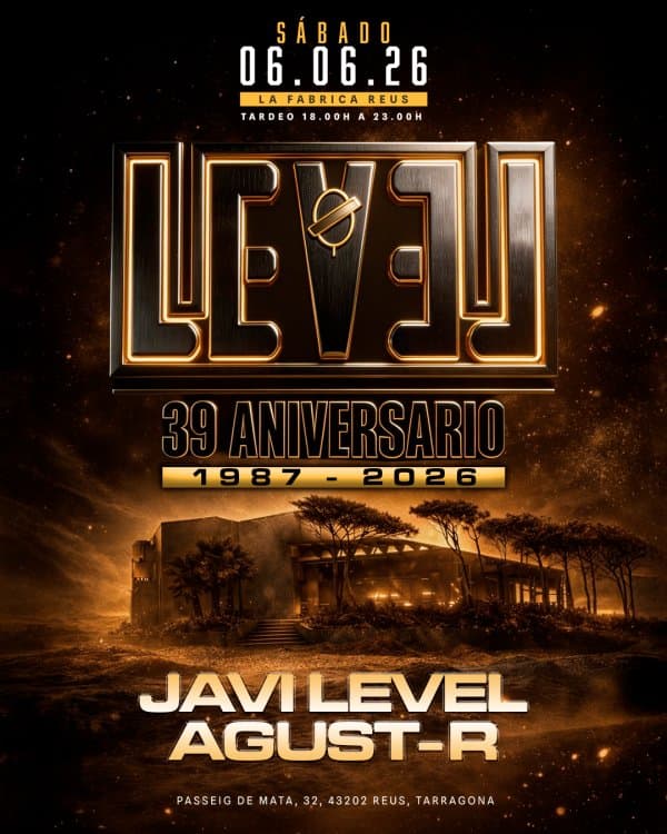 Cartel de Aniversario LEVEL 1987 - 2026