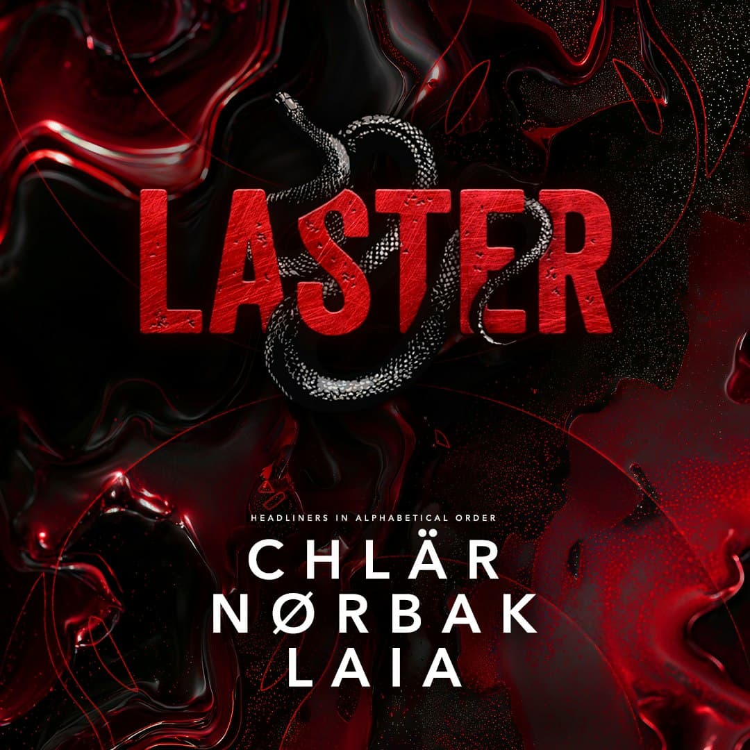 Cartel de Laster Club presents CHLÄR, NORBAK & LAIA