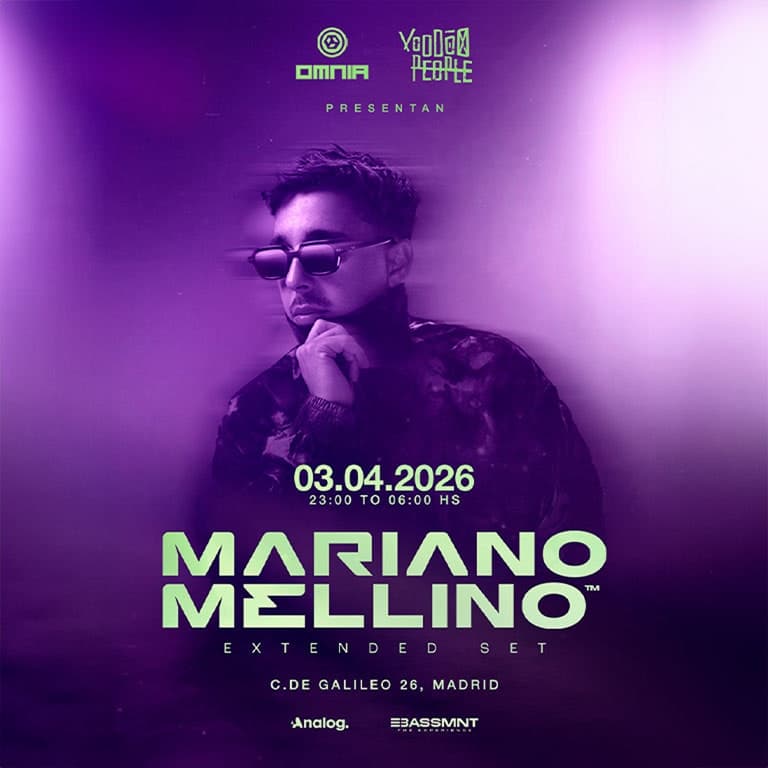 Cartel de OMNIA presents MARIANO MELLINO